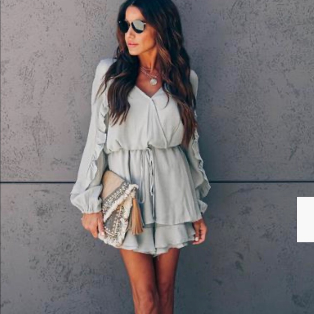 Vici FLOAT ROMPER - ASH SAGE NWT